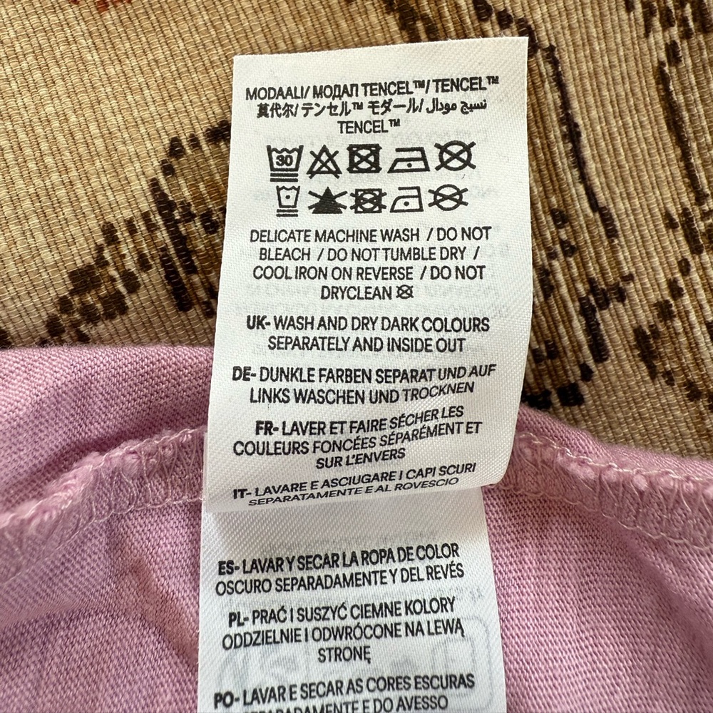 Boden Pink Puff-Sleeve Peasant Top Lavender - Picture 5 of 7
